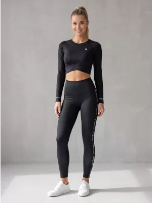 Jambiere lungi premium de damă ALTISPORT VOJ/ALW021LEG01 NEGRU