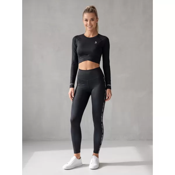  Jambiere lungi premium de damă ALTISPORT VOJ/ALW021LEG01 NEGRU 
