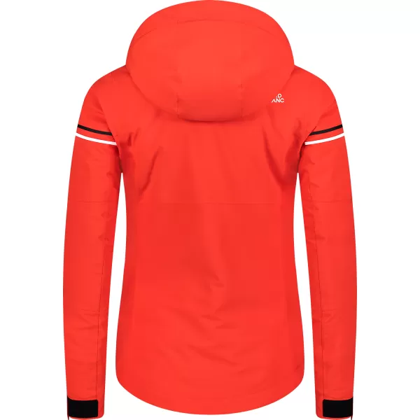  Jachetă de schi pentru femei NORDBLANC ICING NBWJL7931 CERNEALĂ PORTOCALIE 