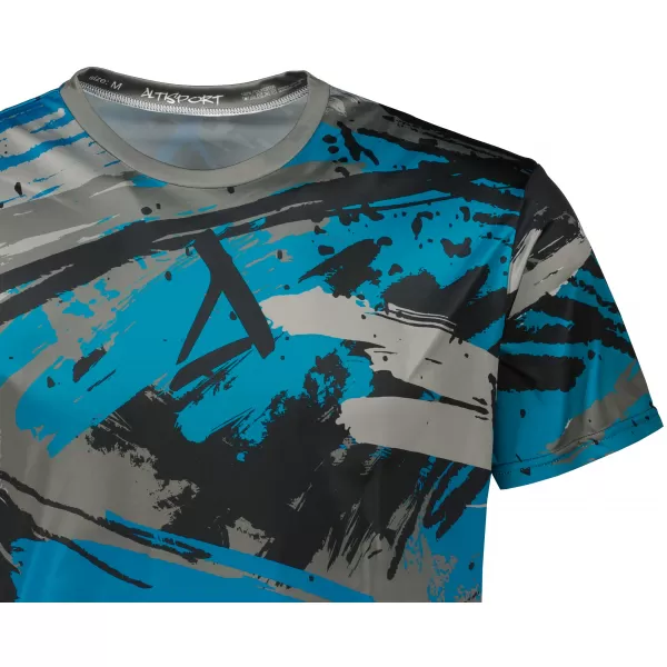  Tricou funcțional premium pentru bărbați ALTISPORT VOJ/ALM014TR01 NEGRU/KEROSEN 