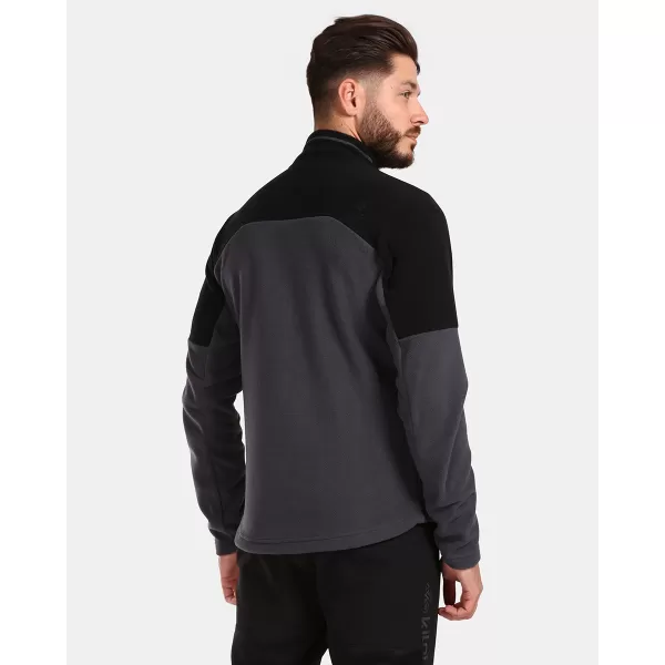  Hanorac pentru bărbați din fleece KILPI GLANDER-M UM0210KI GRI ÎNCHIS 