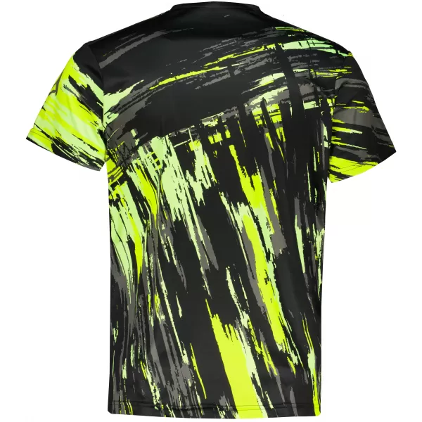  Tricou funcțional premium pentru bărbați ALTISPORT VOJ/ALM010TR01 NEGRU ȘI GALBEN 