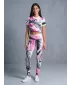 Jambiere lungi premium de damă ALTISPORT VOJ/ALW001LEG01 ALB ROZ