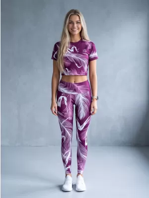 Jambiere lungi premium de damă ALTISPORT VOJ/ALW001LEG01 FUCSIE