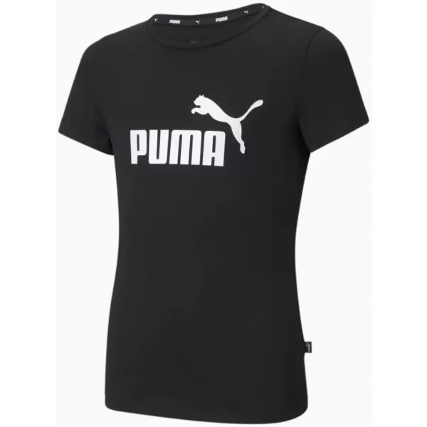  Tricou fetita PUMA ESS LOGO TEE 587029-01 NEGRU 