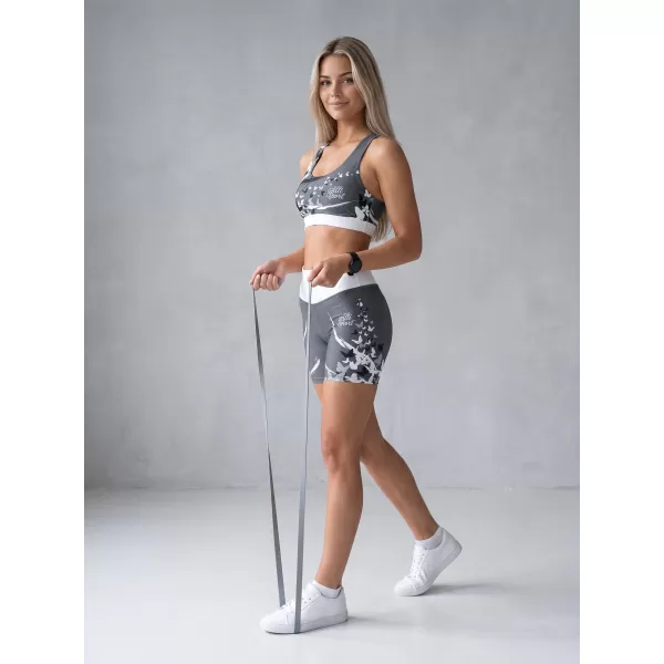  Jambiere scurte premium de damă ALTISPORT VOJ/ALW022LEG03 GRI 