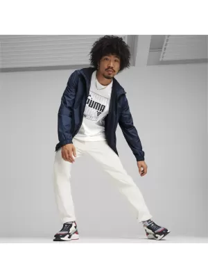 Blazer de vânt pentru bărbați PUMA ESS SOLID WINDBREAKER 847484-14 ALBASTRU