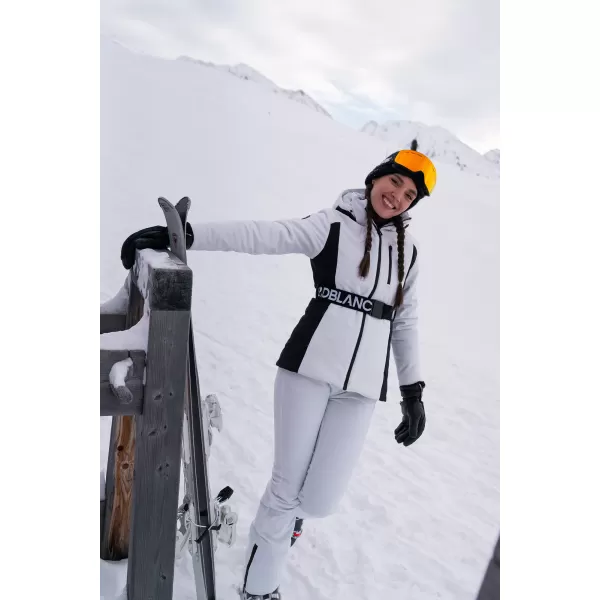  Jachetă de schi softshell pentru femei NORDBLANC APRES-SKI NBWJL7928 ALB 