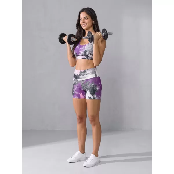  Jambiere scurte premium de damă ALTISPORT VOJ/ALW016LEG03 VIOLET 