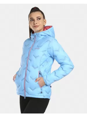 Jachetă de puf pentru femei KILPI ALBERTA-W UL0134KI ALBASTRU