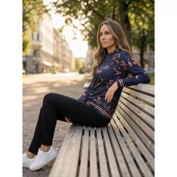  Hanorac premium pentru femei ALTISPORT VOJ/ALW024MI01 ALBASTRU INCHIS 