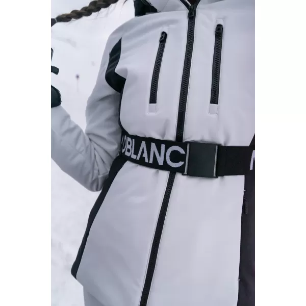  Jachetă de schi softshell pentru femei NORDBLANC APRES-SKI NBWJL7928 ALB 