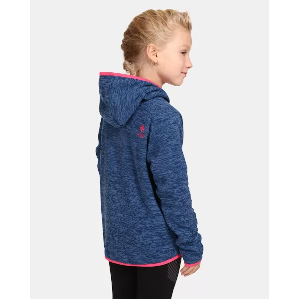  Hanorac fleece pentru fetiță KILPI FLOND-JG UJ0253KI ALBASTRU ÎNCHIS 