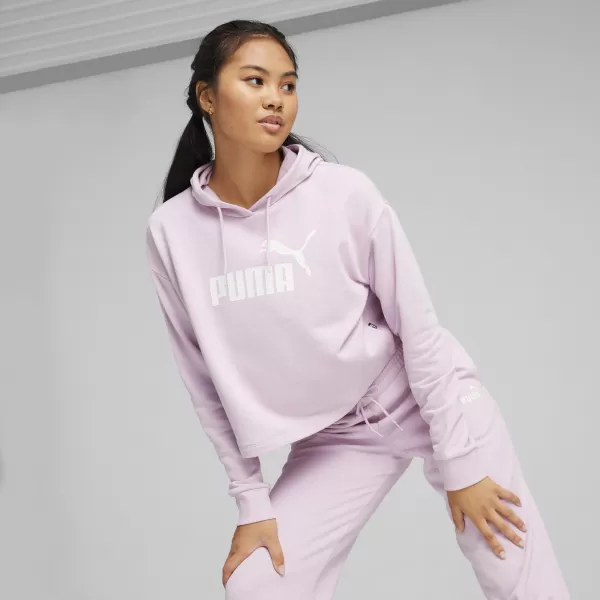  Hanorac de dama PUMA ESS CROPPED LOGO HOODIE TR 586870-60 ROZ 