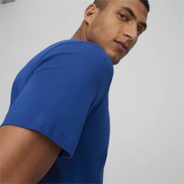  Tricou pentru bărbați PUMA ESS LOGO TEE 586667-59 ALBASTRU 