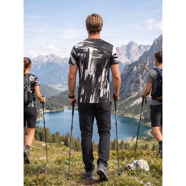  Tricou funcțional premium pentru bărbați ALTISPORT VOJ/ALM010TR01 ALB-NEGRU 