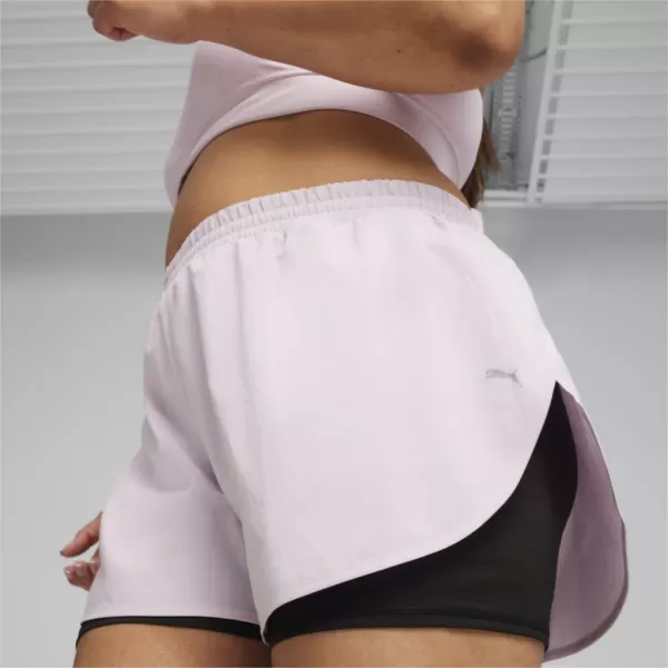  Pantaloni scurți de damă PUMA RUN FAV WOVEN 2IN1 SHORT W 523181-60 NEGRU 