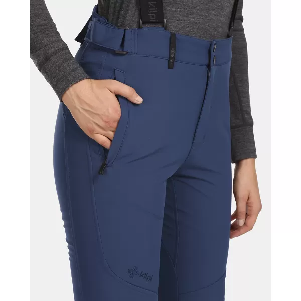  Pantaloni de schi softshell pentru femei KILPI RHEA-W UL0407KI ALBASTRU ÎNCHIS 