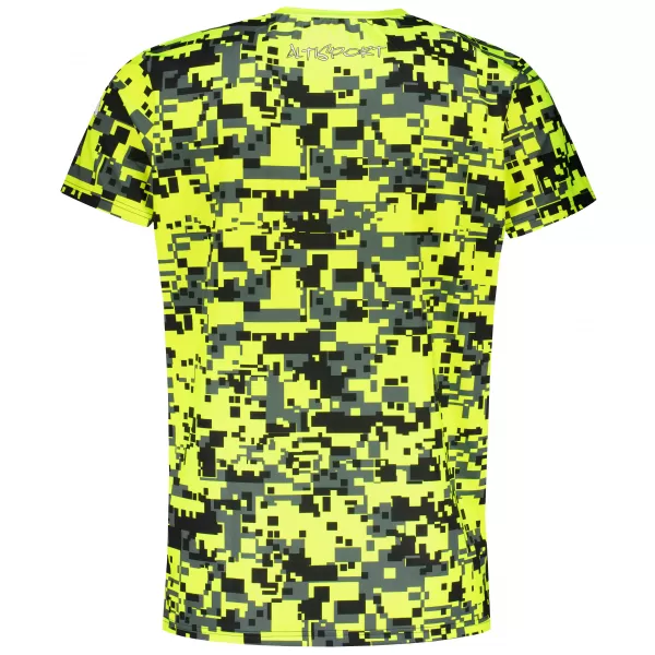  Tricou funcțional premium plus pentru bărbați ALTISPORT VOJ/ALM011TR02 NEON/GALBEN 