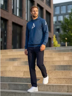 Hanorac funcțional premium pentru bărbați ALTISPORT VOJ/ALM013MI01 ALBASTRU MARIN