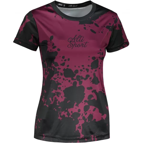  Tricou funcțional premium pentru femei ALTISPORT VOJ/ALW012TR01 VIOLET/NEGRU 