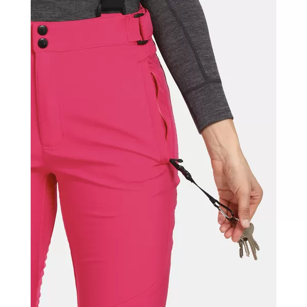  Pantaloni de schi softshell pentru femei KILPI RHEA-W UL0407KI ROZ 