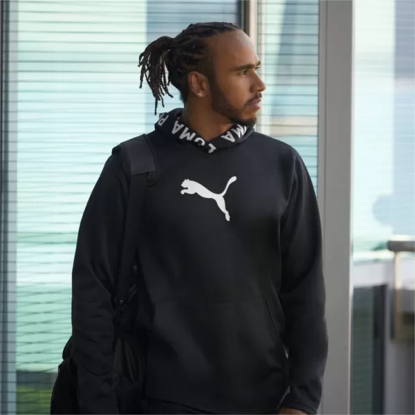  Hanorac pentru bărbați PUMA TRAIN PWR FLEECE HOODIE 520893-01 NEGRU 