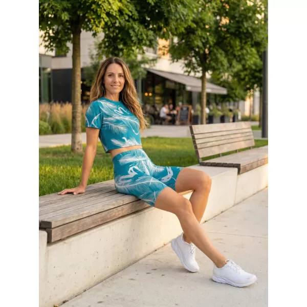  Jambiere de damă deasupra genunchiului premium ALTISPORT VOJ/ALW001LEG02 SMARALD 