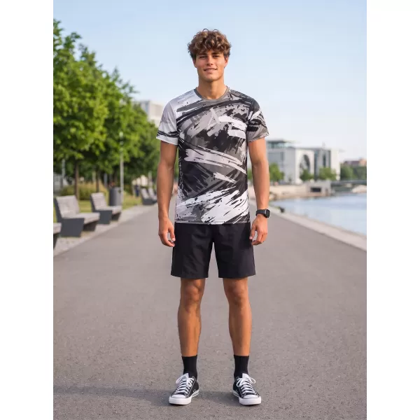  Tricou funcțional premium pentru bărbați ALTISPORT VOJ/ALM014TR01 GRI NEGRU 