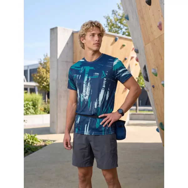  Tricou funcțional premium pentru bărbați ALTISPORT VOJ/ALM010TR01 ALBASTRU/SMARALD 