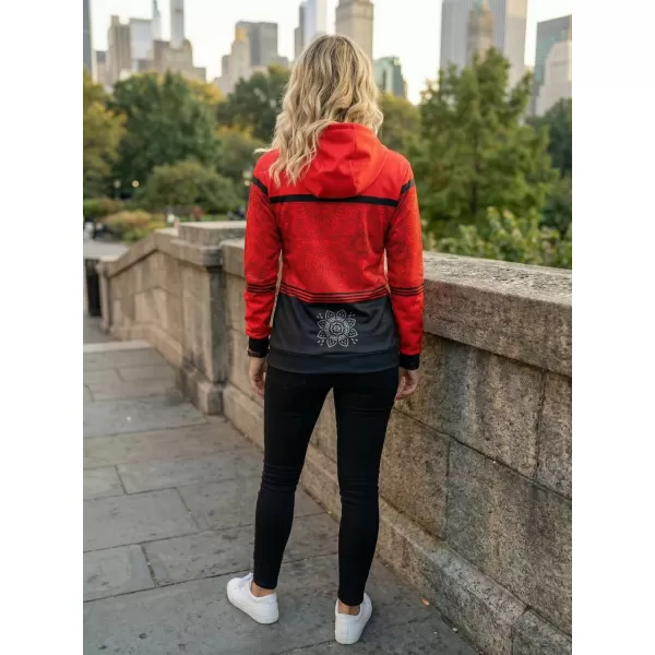  Hanorac premium pentru femei ALTISPORT VOJ/ALW023MI01 ROȘU 
