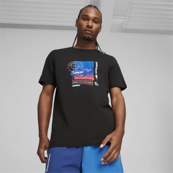  Tricou pentru bărbați PUMA BMW MMS CAR GRAPHIC TEE 2 624158-01 NEGRU 