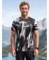 Tricou funcțional premium pentru bărbați ALTISPORT VOJ/ALM010TR01 ALB-NEGRU