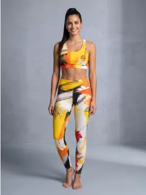 Jambiere lungi premium de damă ALTISPORT VOJ/ALW019LEG01 PORTOCALE
