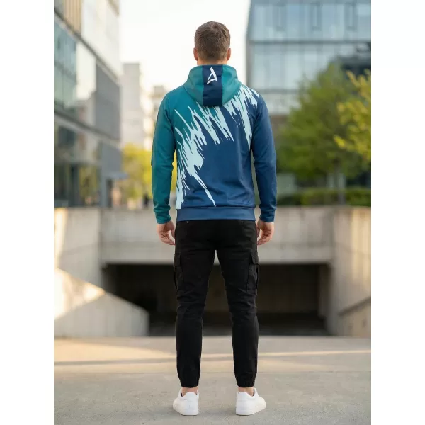 Hanorac funcțional premium pentru bărbați ALTISPORT VOJ/ALM006MI01 KEROSEN/ALBASTRU 
