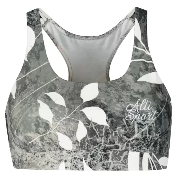  Sutien sport premium pentru femei ALTISPORT VOJ/ALW020POD01 ALB-NEGRU 