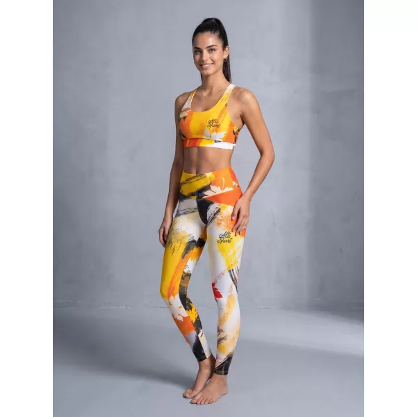  Sutien sport premium pentru femei ALTISPORT VOJ/ALW019POD01 PORTOCALE 