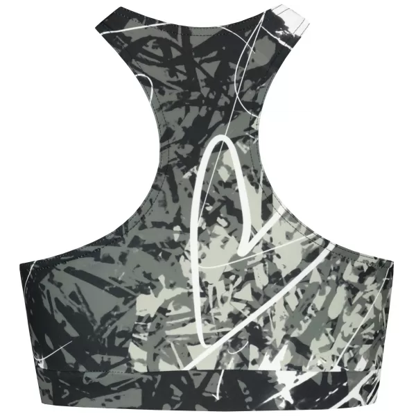  Sutien sport premium pentru femei ALTISPORT VOJ/ALW018POD01 ALB-NEGRU 