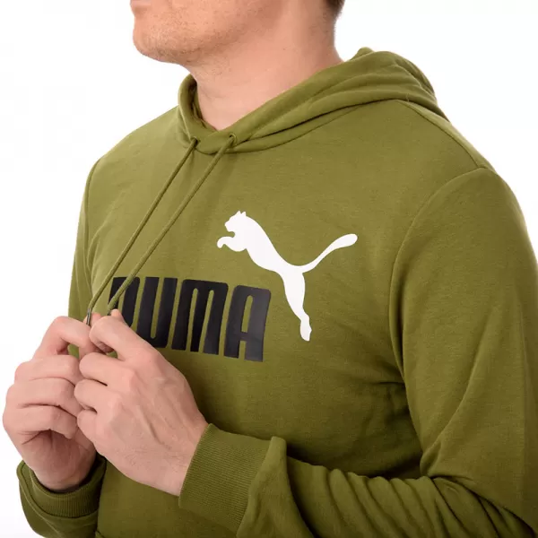  Hanorac pentru bărbați PUMA ESS+ 2 COL BIG LOGO HOODIE 586765-35 VERDE 