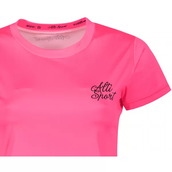  Tricou funcțional premium pentru femei ALTISPORT VOJ/ALW000TR01 ROZ FLUO 