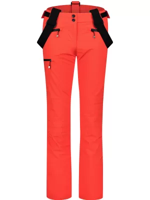 Pantaloni de schi pentru femei NORDBLANC INDESTRUCTIBLE NBWP7939 CERNEALĂ PORTOCALIE