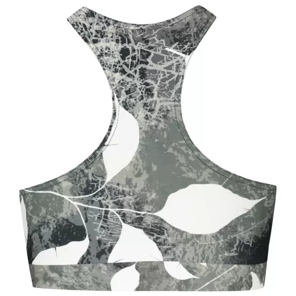  Sutien sport premium pentru femei ALTISPORT VOJ/ALW020POD01 ALB-NEGRU 
