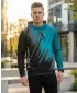 Hanorac funcțional premium pentru bărbați ALTISPORT VOJ/ALM006MI01 NEGRU/KEROSEN