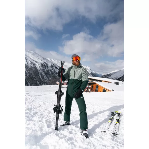  Pantaloni de schi pentru bărbați NORDBLANC ONWARD NBWP7936 VERDE ÎNCHIS 