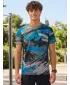 Tricou funcțional premium pentru bărbați ALTISPORT VOJ/ALM014TR01 NEGRU/KEROSEN