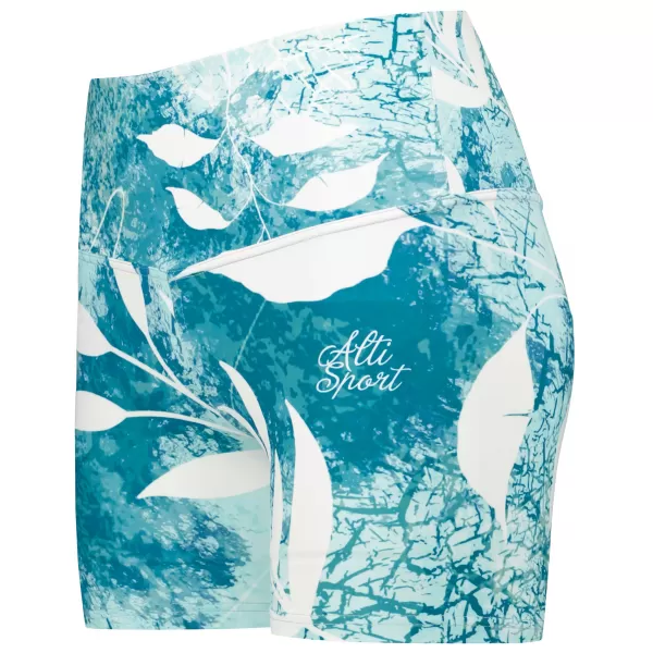  Jambiere scurte premium de damă ALTISPORT VOJ/ALW020LEG03 ALBASTRU 