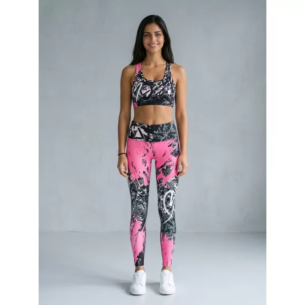  Jambiere lungi premium de damă ALTISPORT VOJ/ALW018LEG01 NEGRU ROZ 