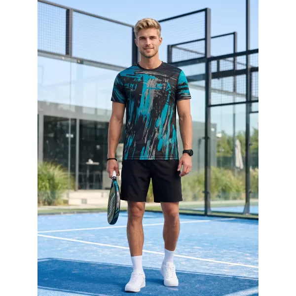  Tricou funcțional premium pentru bărbați ALTISPORT VOJ/ALM010TR01 NEGRU/SMARALD 