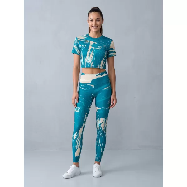  Jambiere lungi premium de damă ALTISPORT VOJ/ALW010LEG01 KEROSEN/MARO 