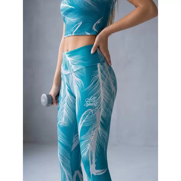  Jambiere lungi premium de damă ALTISPORT VOJ/ALW001LEG01 SMARALD 
